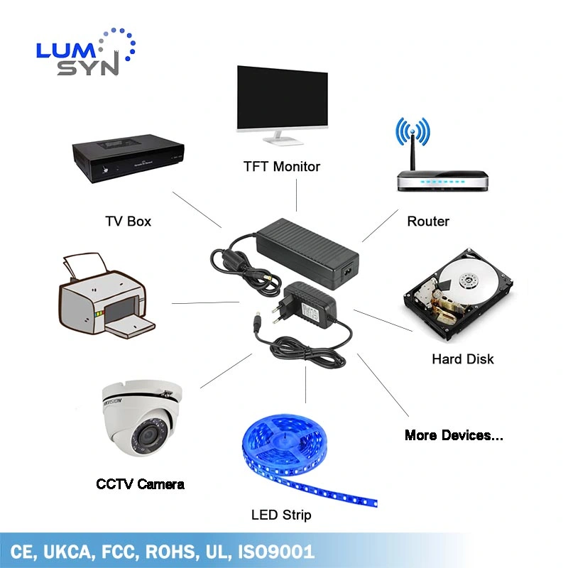 UL CE Ukca Certified Desktop 7.5V 1A Switching Mode Power Supply AC DC Adapter 7.5volt 1 AMP Transformer with UK Us EU Plug