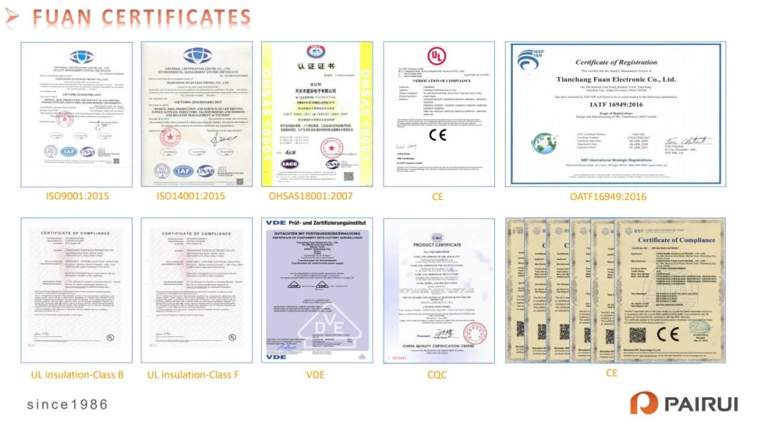 Medical/Industrial/Test Equipments Use Manufacturer Potting Transformer/Encapsulated Transformer with CE/UL/VDE