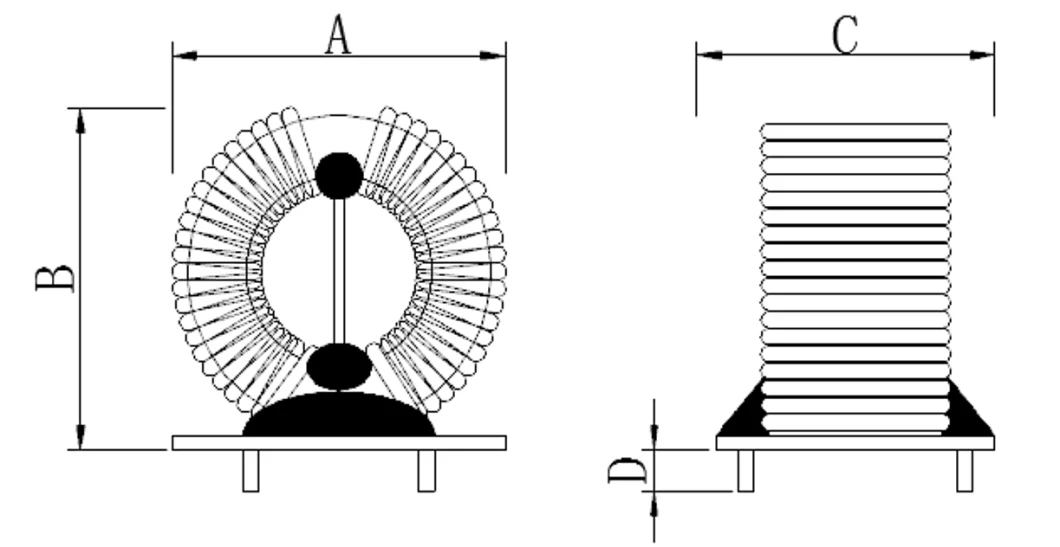 Electrical Ring Common Mode Toroidal Induction Choke Coil Inductor 1mh, 5mh, 10mh